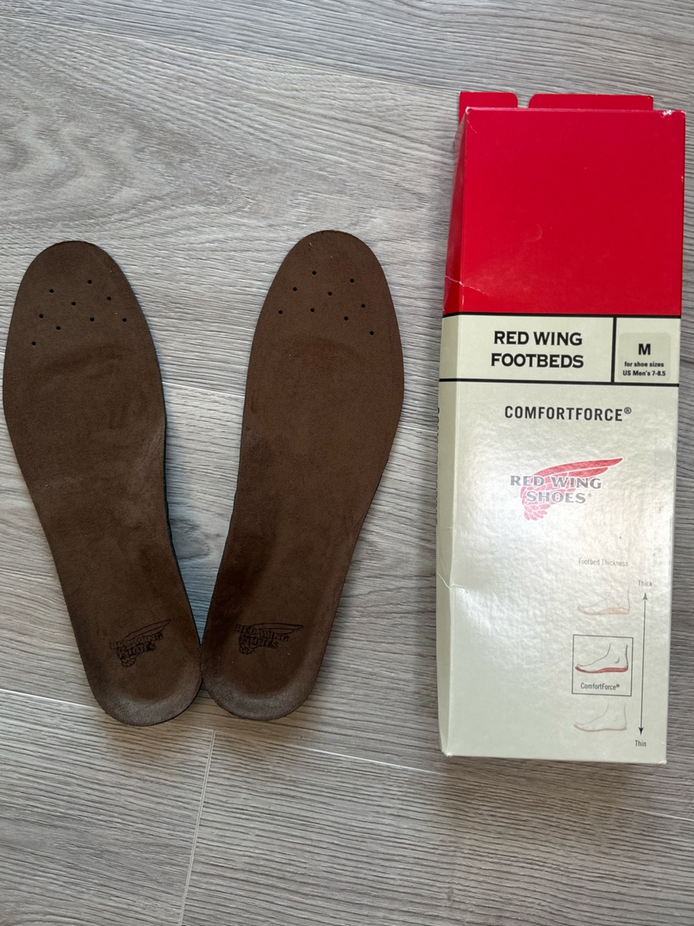 NIB Red Wing Heritage ComfortForce Footbed Insoles Size M Men's 7-8.5